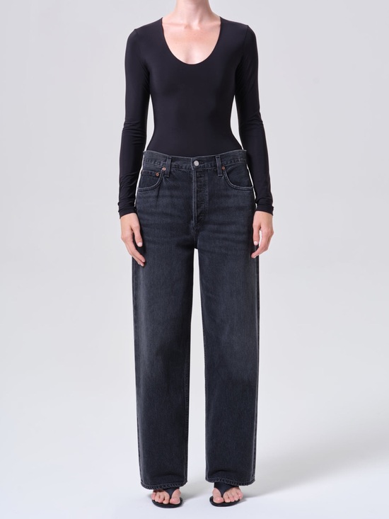 Agolde Denim - AGOLDE Low Slung Baggy Jeans Recess Black Wash Size 27 NWOT